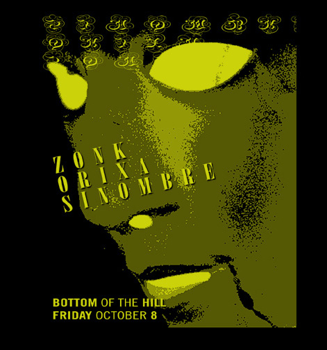 sinombre : 2004 10 20 : the bottom of the hill : sf ca : poster